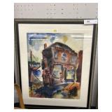 Signed European Watercolor