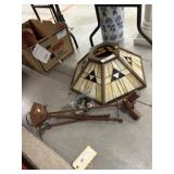 Slag Glass Hanging Light