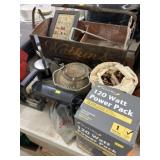 Tool Tote, Cast Iron Kettle, Power Pack and Tools