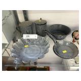 Gray Agateware Pieces