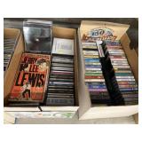 (4) Boxes of DVDS, CD