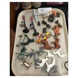 Plastic, Composition and Porcelain Figurines