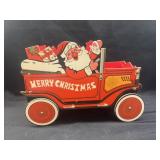 Cardboard Die Cut Christmas Car