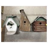(3)Crafted  Bird Houses