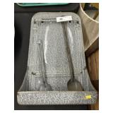 Gray Agateware Utensil Rack