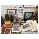 Feed Bags, Framed Prints, Advertising Tins, etc.