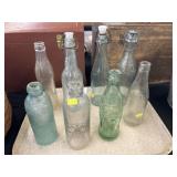 Embossed Brewery and Beverage Bottles