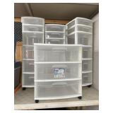 Plastic Drawer Storage Carts