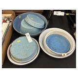 Agate and Enamelware Bowls