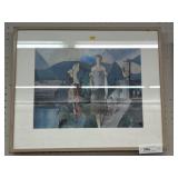 Loran Montgomery Framed Abstract Paper Patchwork