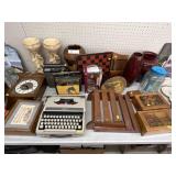 Typewriter, Wall Clock, Radios, Vases