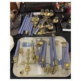 Brass Candle Sconces and Incomplete Candelabra