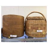 Bentwood Storage Box with Woven Canister