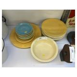 Fiestaware Plates with Bowl
