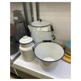 (3) Pieces of Enamelware