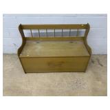 Wooden Storage Bench w/ Lift Lid