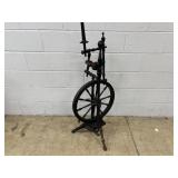 Vintage Castle-Form Spinning Wheel
