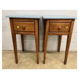 2 Maple 1-Drawer Stands