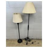 2 Metal Modern Floor Lamps