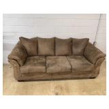 Suede Upholstered Sofa