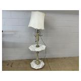 Marble Figural Table Floor Lamp