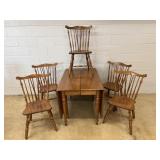 5-Pc. Cherry Extension Table and Chairs