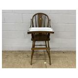 Vintage Highchair w/ Enameled Tray