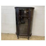 Vintage Oak Painted China Cabinet