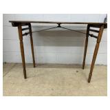 Vintage Oak Folding Sewing Table
