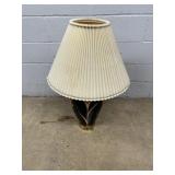 Decorative Black and Gold Porcelain Table Lamp