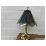 Brass and Glass Touch Lamp