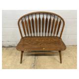 Oak Arrow-Back Bench