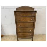 Vintage Oak Tall Chest