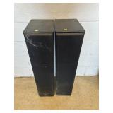 Pair of Tall Mission Speakers