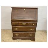 Modern Slant-Lid Desk with 3 Lower Drawers