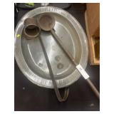 Gray Agate Platter & Ladles
