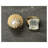 (2) 14K Rings