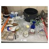 Pattern Glass Tumblers and Lard Can
