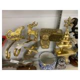Brass Stocking holders, Storage Box &
