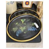(2) Toleware Serving Trays
