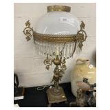 Brass Cherub Form Accent Light