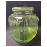 Uranium Glass Kitchen Canister