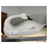 Large Carved Wood Swan