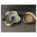 (2) Carnival Glass Candy Dishes