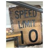 Vintage Speed Limit Sign