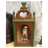 Walter Gotshall Carved Wood Santa in Case