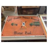 Painted Motor Pool Sign