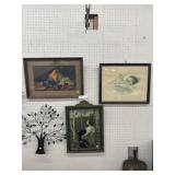 (3) Framed Prints