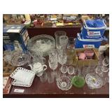 Punch Bowl Pattern Glass and Food Processor