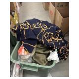 Storage Tote of Assorted Fabric